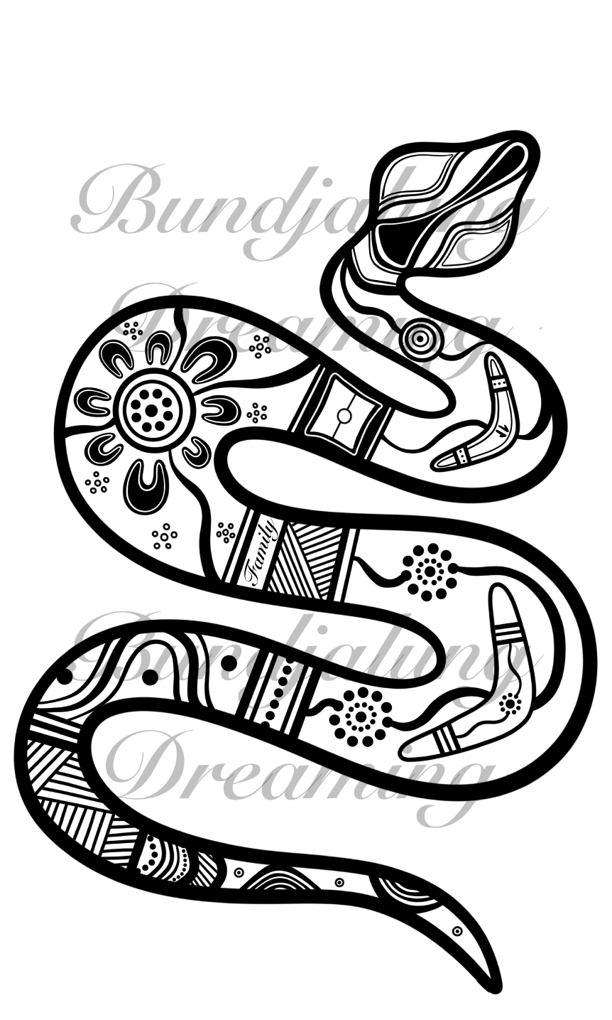 Custom Aboriginal Tattoo Design