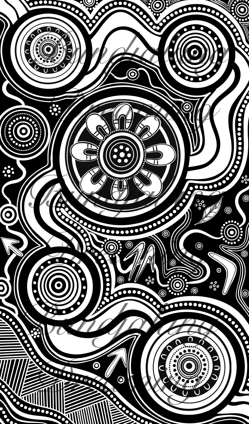 Custom Aboriginal Tattoo Design