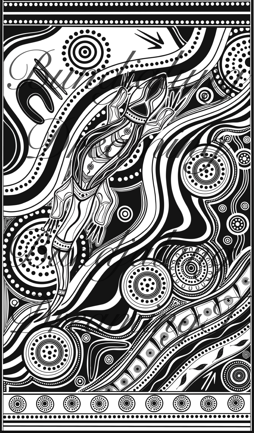 Custom Aboriginal Tattoo Design
